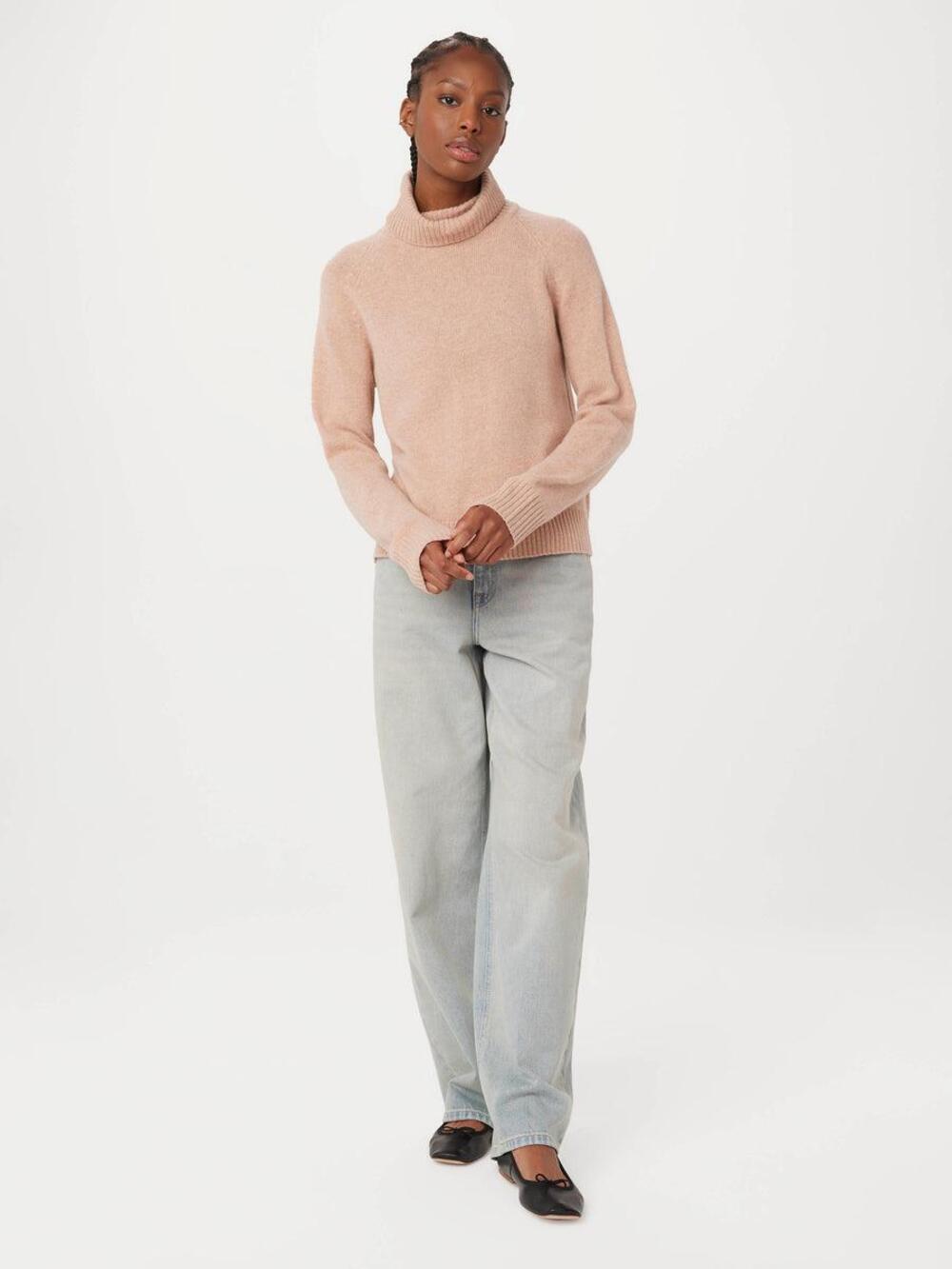 NWT Quince 100% Yak Wool Turtleneck Sweater Desert Bloom Pink S